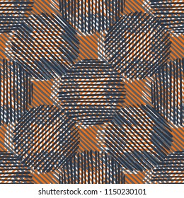 Abstract Ikat and boho style handcraft fabric pattern for girls, boys, clothes. Traditional Ethnic design for clothing and textile background, carpet or wallpaper. Fashion style. Colorful bright