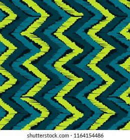 Abstract Ikat and boho style handcraft fabric pattern. Traditional Ethnic design for clothing and textile background, carpet or wallpaper
