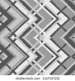 Abstract Ikat and boho style handcraft fabric pattern. Traditional Ethnic design for clothing and textile background, carpet or wallpaper