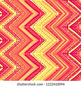 Abstract Ikat and boho style handcraft fabric pattern. Traditional Ethnic design for clothing and textile background, carpet or wallpaper