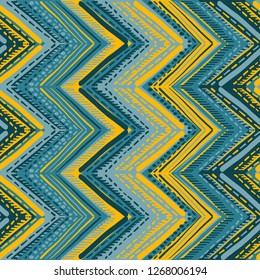 Abstract Ikat and boho style handcraft fabric pattern. Traditional Ethnic design for clothing and textile background, carpet or wallpaper