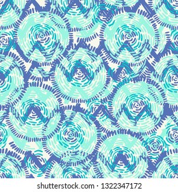Abstract Ikat and boho style handcraft fabric pattern. Traditional Ethnic design for clothing and textile background, carpet or wallpaper