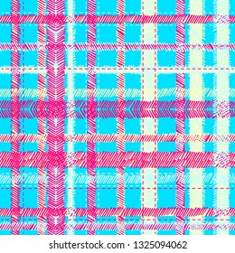 Abstract Ikat and boho style handcraft fabric pattern. Traditional Ethnic design for clothing and textile background, carpet or wallpaper