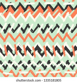 Abstract Ikat and boho style handcraft fabric pattern. Traditional Ethnic design for clothing and textile background, carpet or wallpaper
