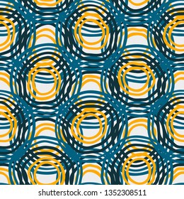 Abstract Ikat and boho style handcraft fabric pattern. Traditional Ethnic design for clothing and textile background, carpet or wallpaper