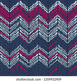 Abstract Ikat and boho style handcraft fabric pattern. Traditional Ethnic design for clothing and textile background, carpet or wallpaper
