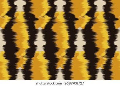 Patrón ikat Abstractas para el arte étnico sin fisuras en estilo tribal y popular. Imprimir Adorno geométrico azteca. Patrón geométrico de color sin costuras oriental. Diseño para tela, alfombra, Fondo de pantalla, ropa.