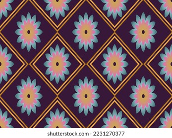 Abstract ikat pattern, vector ikat, vintage style , ikat print, geometric ikat for background, rug, wallpaper, clothing, wrapping, batik, fabric, ethnic,sarong,embroidery vector illustration style.