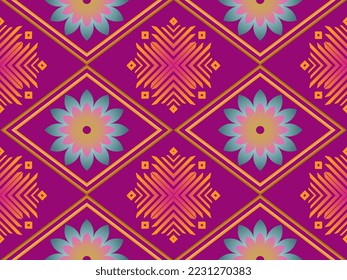 Abstract ikat pattern, vector ikat, vintage style , ikat print, geometric ikat for background, rug, wallpaper, clothing, wrapping, batik, fabric, ethnic,sarong,embroidery vector illustration style.