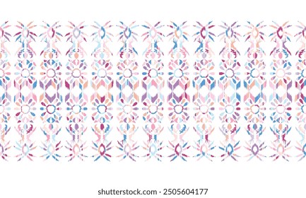 Abstract Ikat seamless pattern, perfect for ethnic-themed backgrounds, curtains, carpets, wallpapers, clothing, and decorations. Ideal for wrapping paper, batik,greeting cards, printing,creative uses.