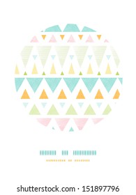 Abstract ikat triangles stripes circle decor pattern background