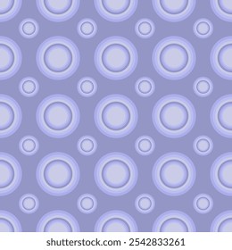 Abstract Ikat violet and white circle swirl shape seamless pattern and vintage geometric shapes on purple wallpaper and vector background