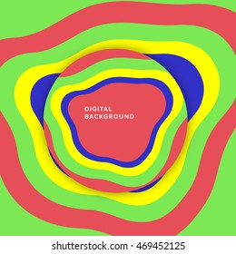 Abstract illusion background. Vector optical art illustration.