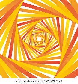 Abstract illusion orange spiral background for Your design