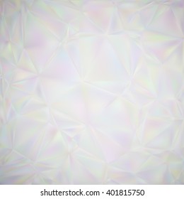 Abstract illusion of  pearl. Abstract background with iridescent mesh gradient. Colorful noise, special effect. Colorful shades. Vector EPS10