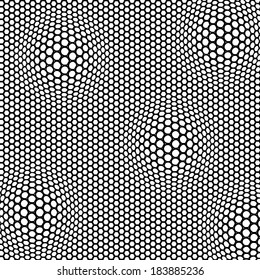 Abstract illusion spotted and dotted background. Vector illustration.