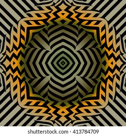 Abstract illusion texture lines in the form of a convex symmetrical pattern in  square