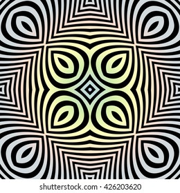 Abstract illusion texture pattern of geometric shapes of squares of lines