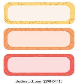 abstract illusration. label illustration. colorful label illustration