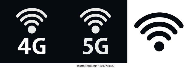 Abstract illustration with 5g internet. Wireless mobile telecommunication service concept.