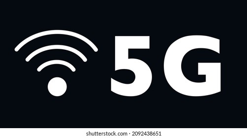Abstract illustration with 5g network. Innovation technology. Wireless mobile telecommunication service concept.