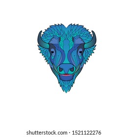 an abstract illustration about bison