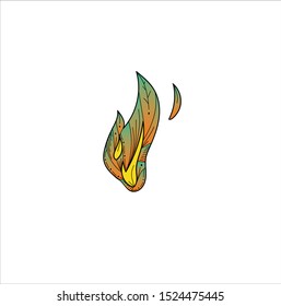 an abstract illustration about flame
