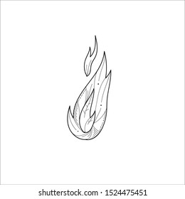 an abstract illustration about flame
