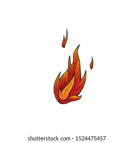 an abstract illustration about flame