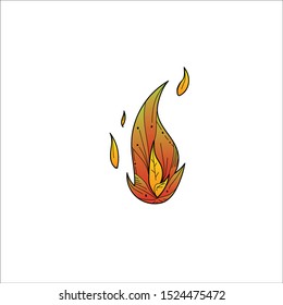 an abstract illustration about flame