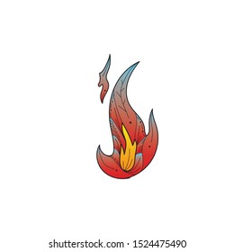 an abstract illustration about flame