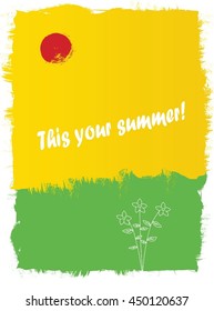 Abstract illustration about summer.