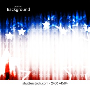 Abstract illustration of the American flag