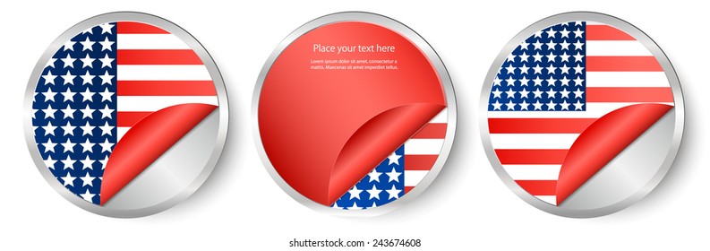 Abstract illustration of the American flag