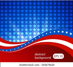 Abstract illustration of the American flag