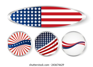 Abstract illustration of the American flag