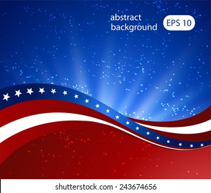 Abstract illustration of the American flag