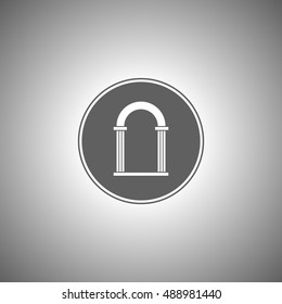 Abstract illustration - arch silhouette. Arch icon.