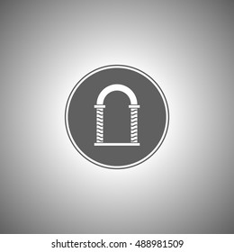 Abstract illustration - arch silhouette. Arch icon.