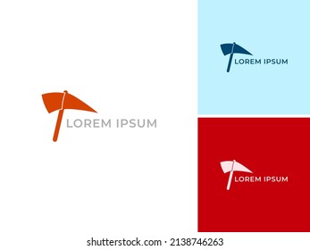 ILUSTRACIÓN ABSTRACTA VECTOR DE PLANTILLAS DE DISEÑO DE LOGOTIPO AX 