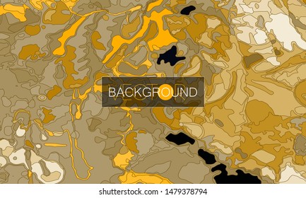 Abstract illustration background with bright elements and black outline around elements.