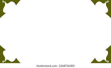 Abstract illustration background with dark green border. Perfect for website wallpapers, invitation cards, greeting cards, posters
