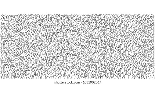 Abstract illustration background of large crowd of people in black and white