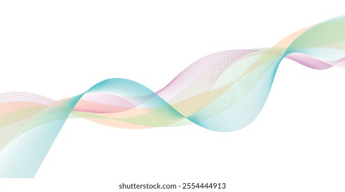 Abstract Illustration Background with Light and Wave Pattern