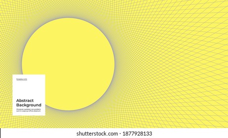 Abstract illustration background. Linear geometric ornament. Yellow and gray palette of 2021. Creative stylish texture. EPS10 vector.