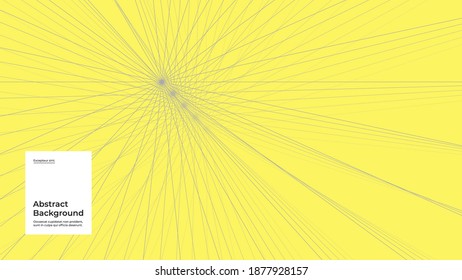 Abstract illustration background. Linear geometric ornament. Yellow and gray palette of 2021. Creative stylish texture. EPS10 vector.