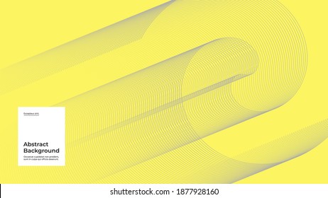 Abstract illustration background. Linear geometric ornament. Yellow and gray palette of 2021. Creative stylish texture. EPS10 vector.