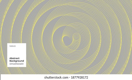 Abstrakter Hintergrund. Lineare geometrische Ornamente. Gelbe und graue Palette von 2021. Kreative, stylische Textur. EPS10-Vektor.