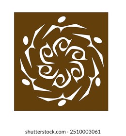 Ilustração abstrata para o logotipo de fundo  