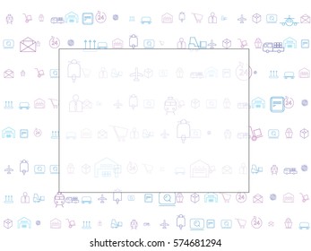 Abstract illustration background. mailing and postal traffic.